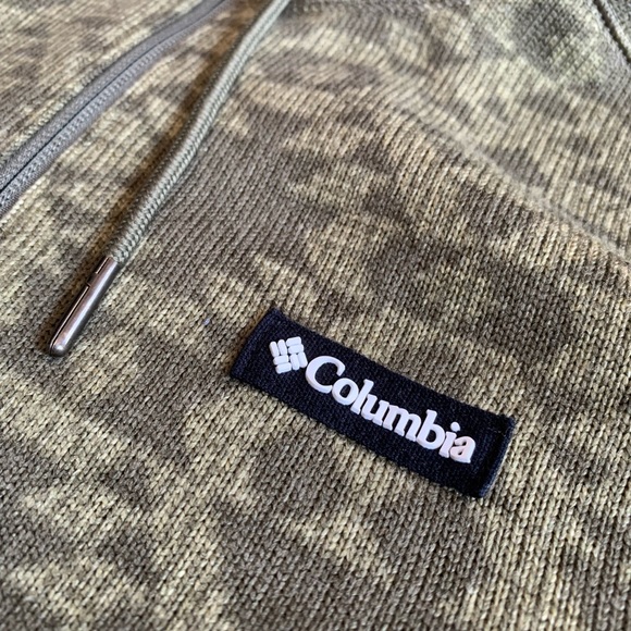 Green Columbia mid zip hoodie - Picture 3 of 5